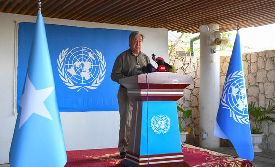 Somalie : au terme de sa visite, António Guterres réitère le soutien de l’ONU